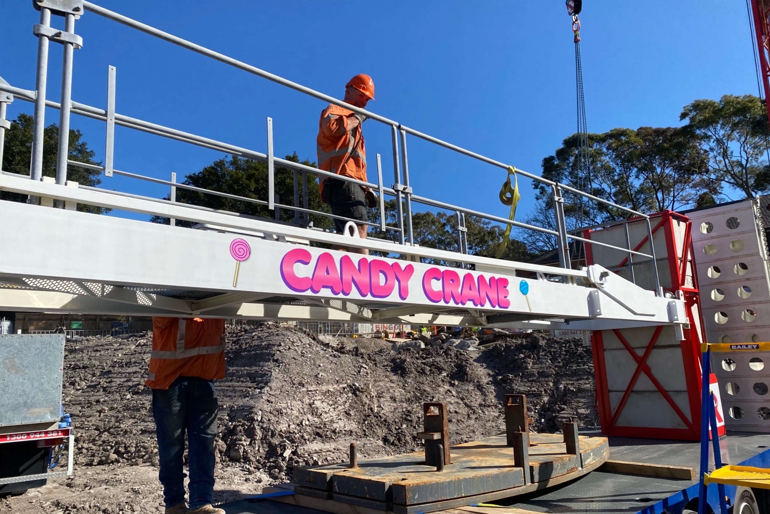 “Candy Crane” assembled at North Sydney Public School