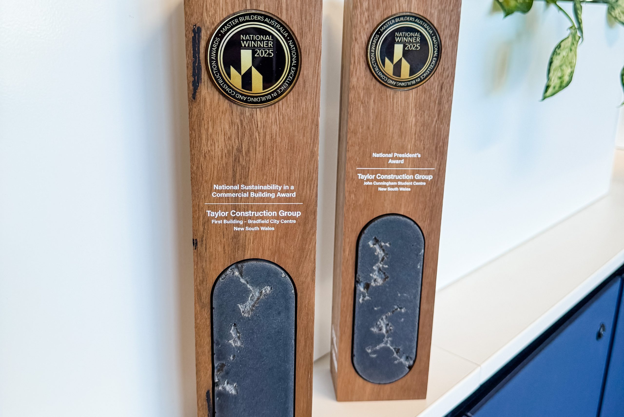 Taylor Celebrates Two Major Wins at the National Master Builders Australia Awards