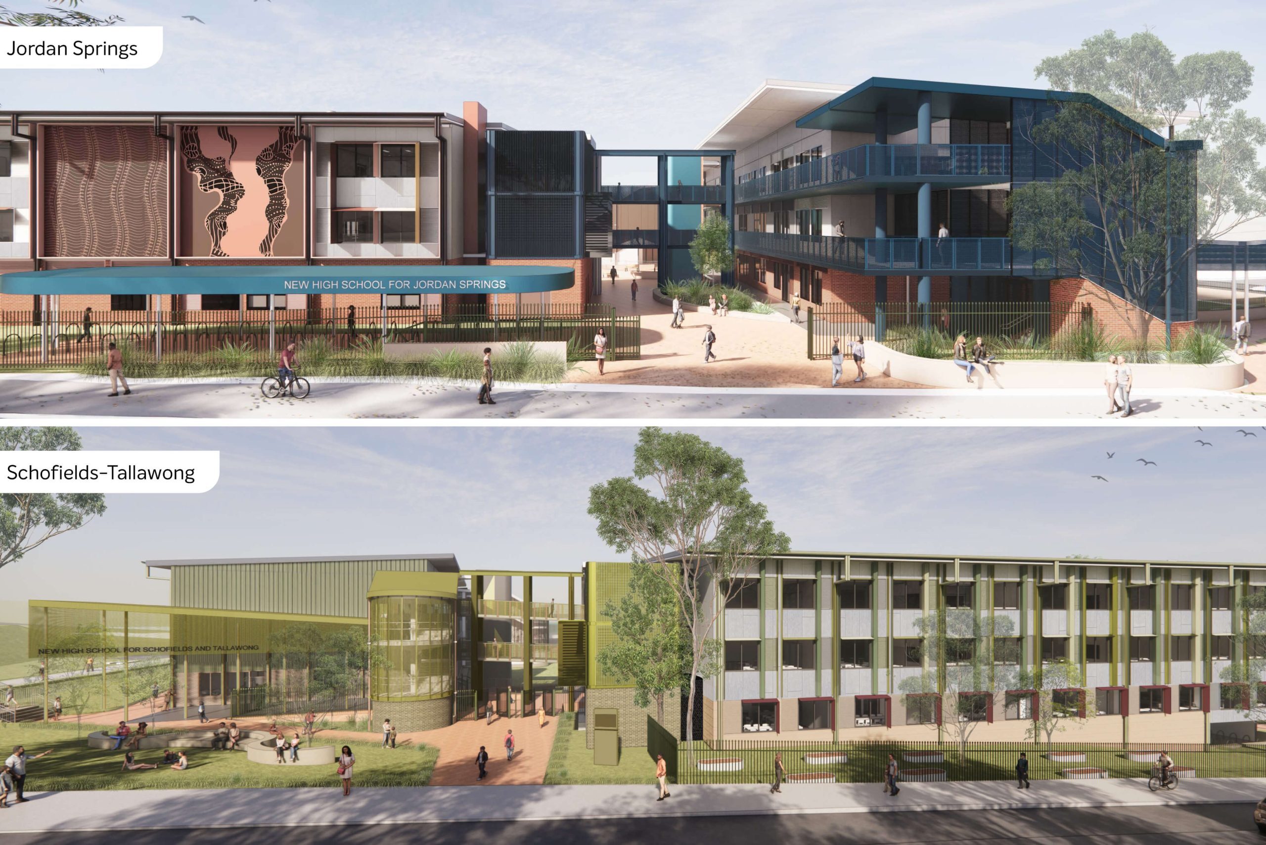 Taylor awarded the design and construction of two new high schools in Jordan Springs and Schofields-Tallawong