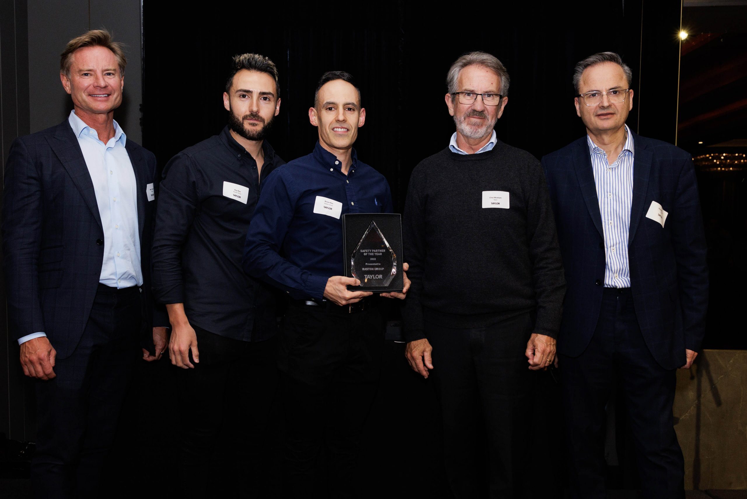 001 raston group winners subcontractor delivery party taylor