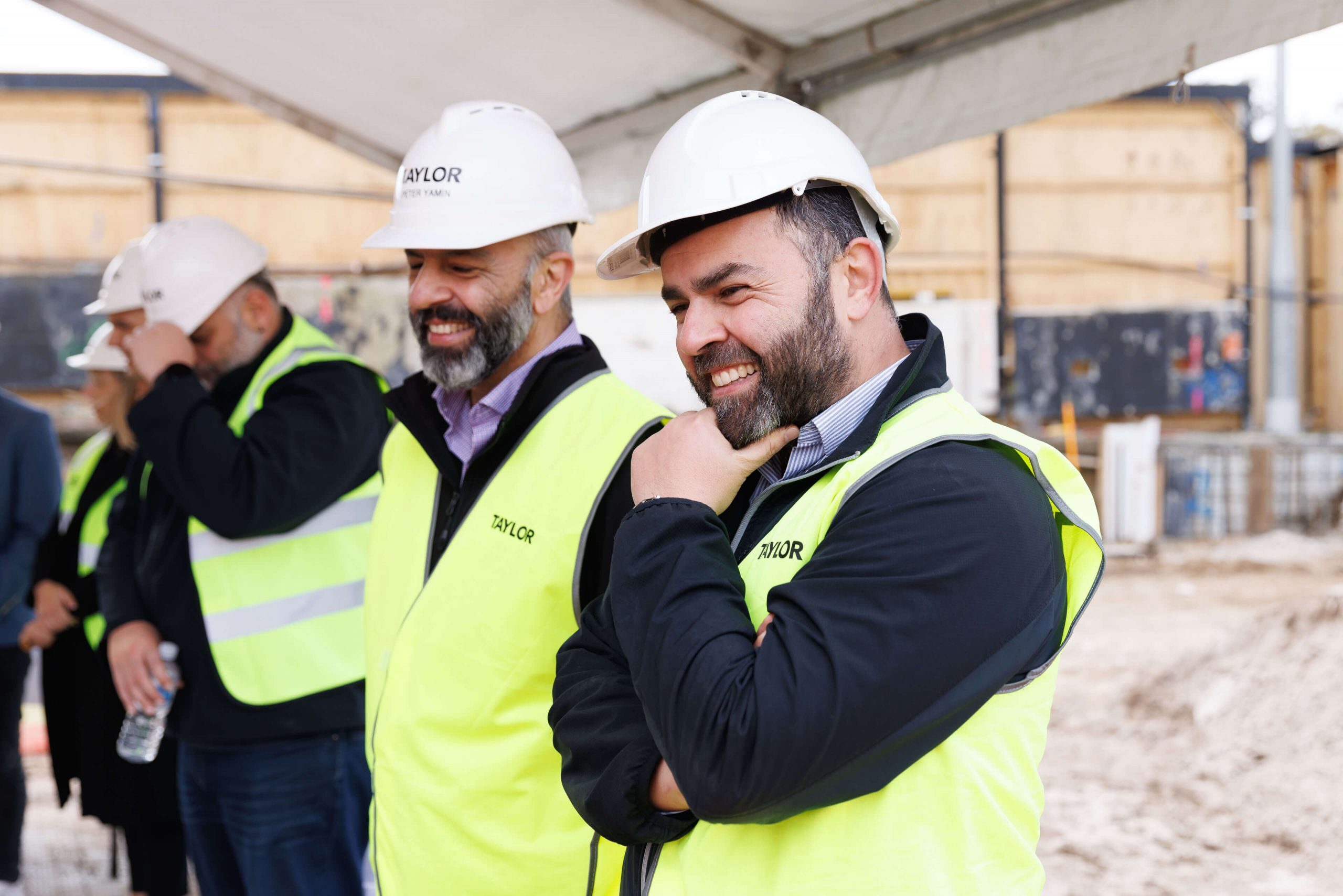 002 jack hakko and team taylor smiling at scape kingsford smoking ceremony major projects