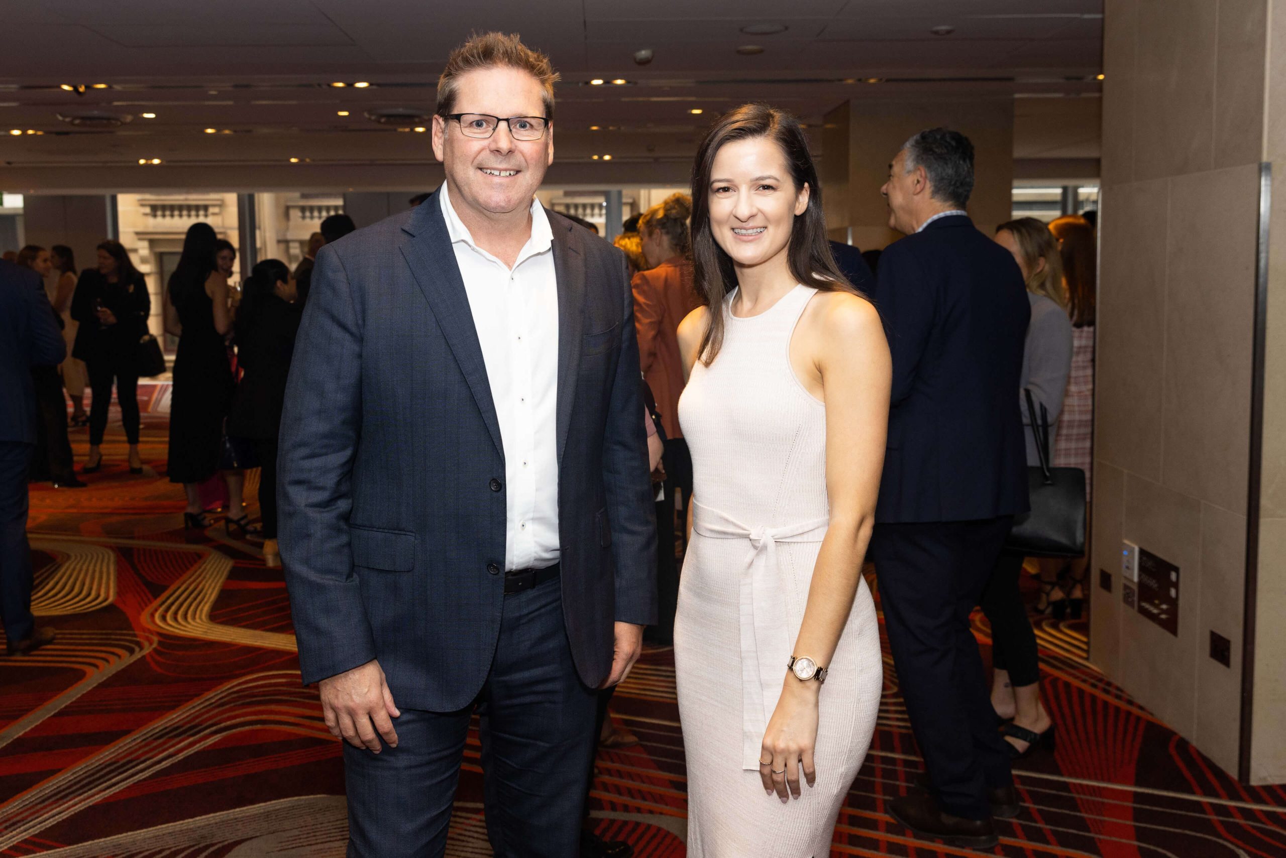 003 adam towner and emily carlton smiling at 500 women in construction