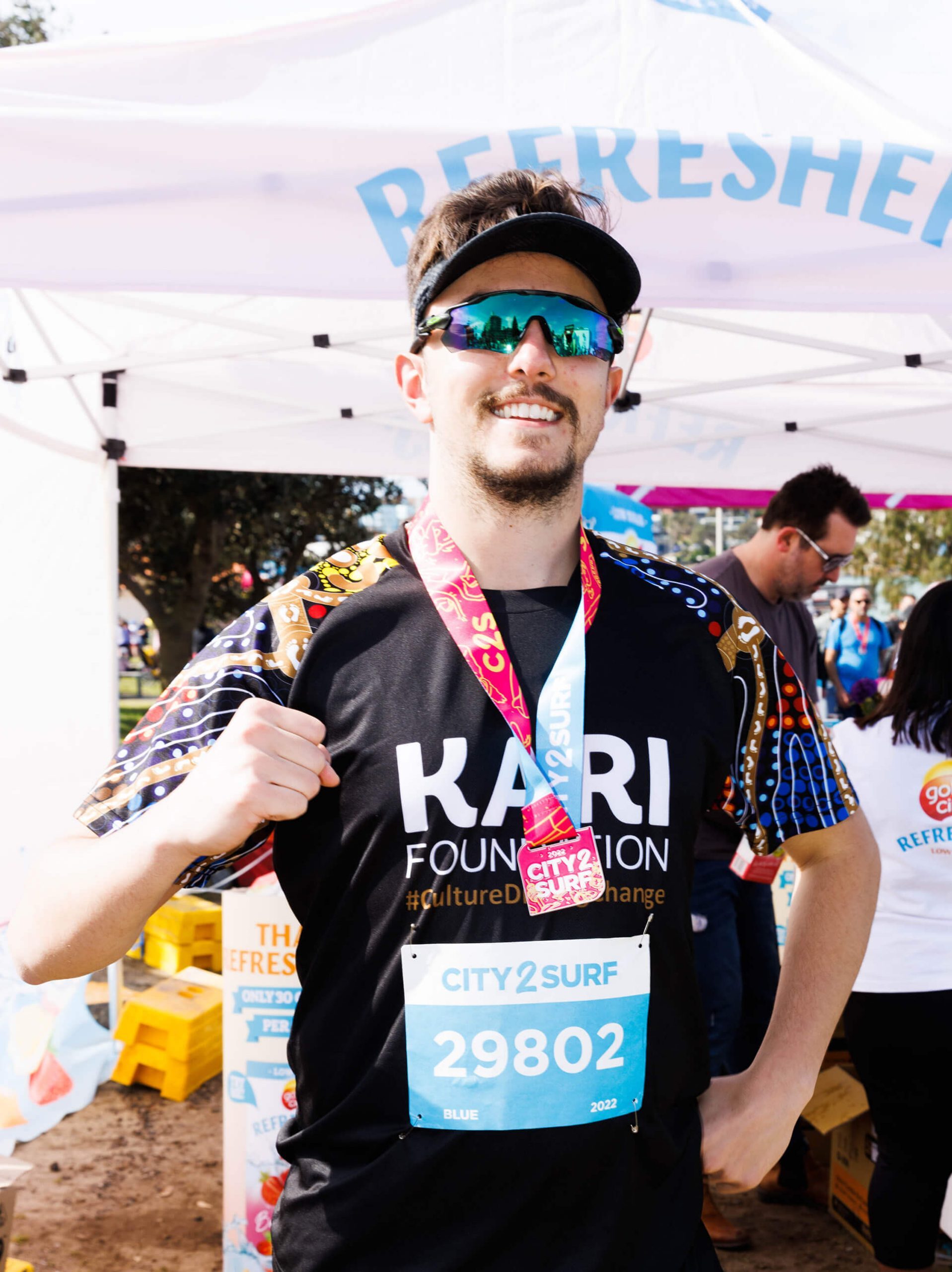 003 tony greenaway post event city2surf taylor kari