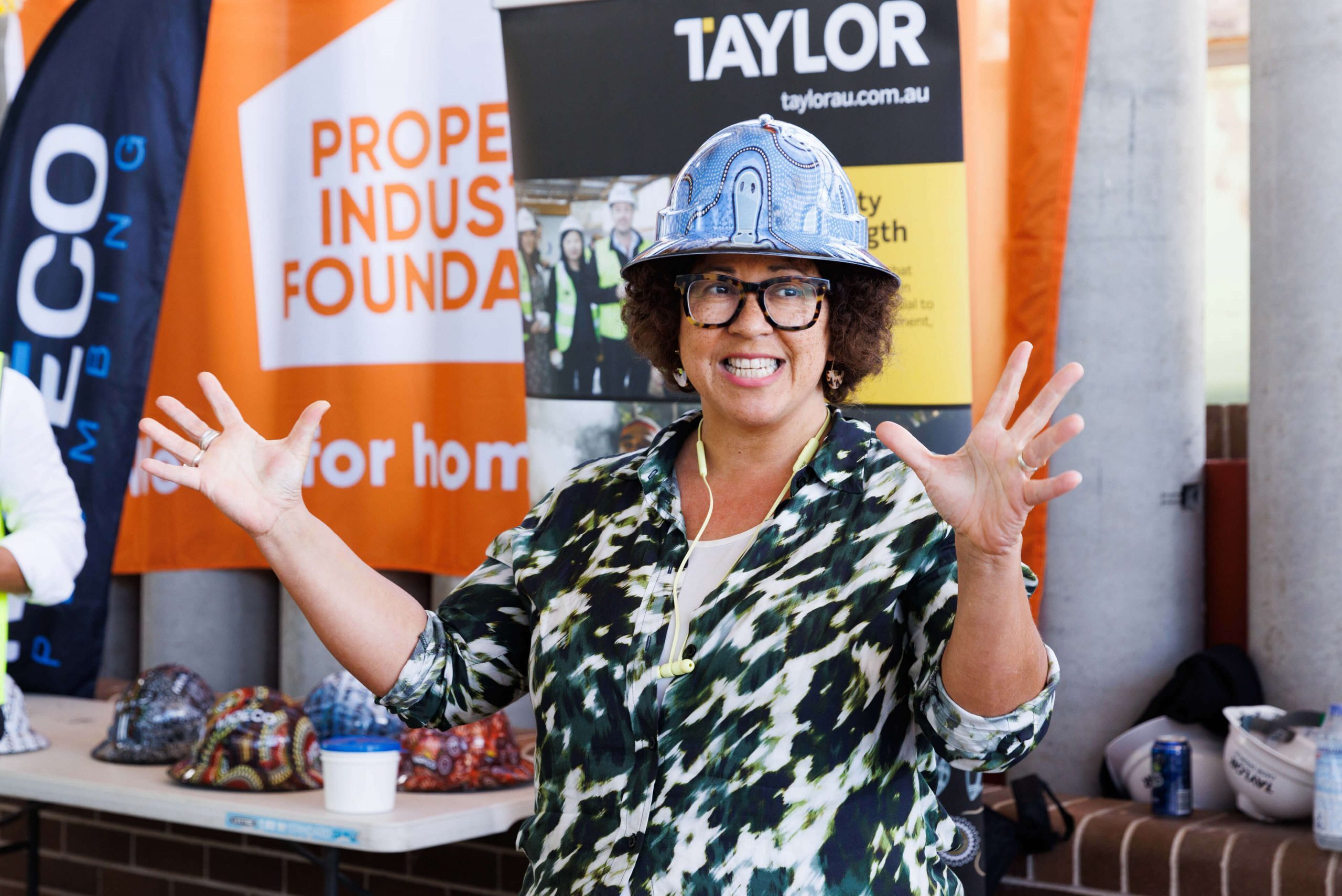 008 kate mills pif ceo addresses audience at taylor hard hat day 2022