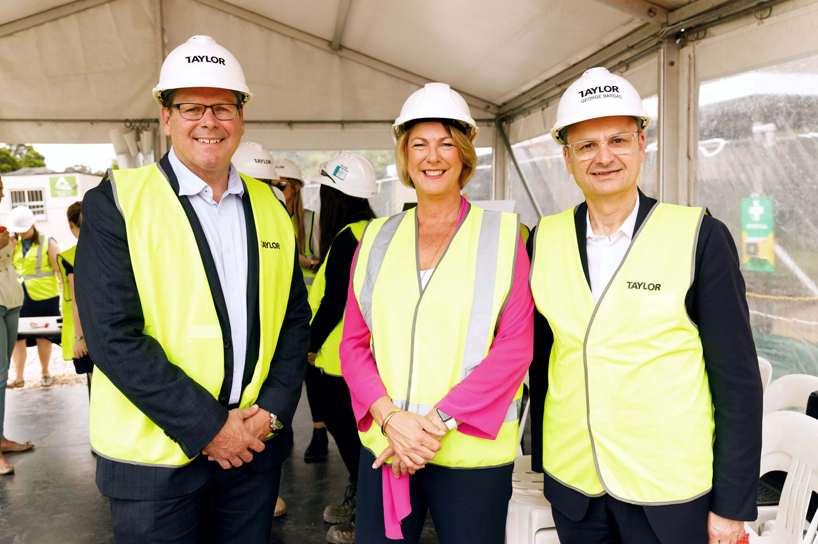 04 team photo at breaking ground taylor news article breaking ground alongside nsw land