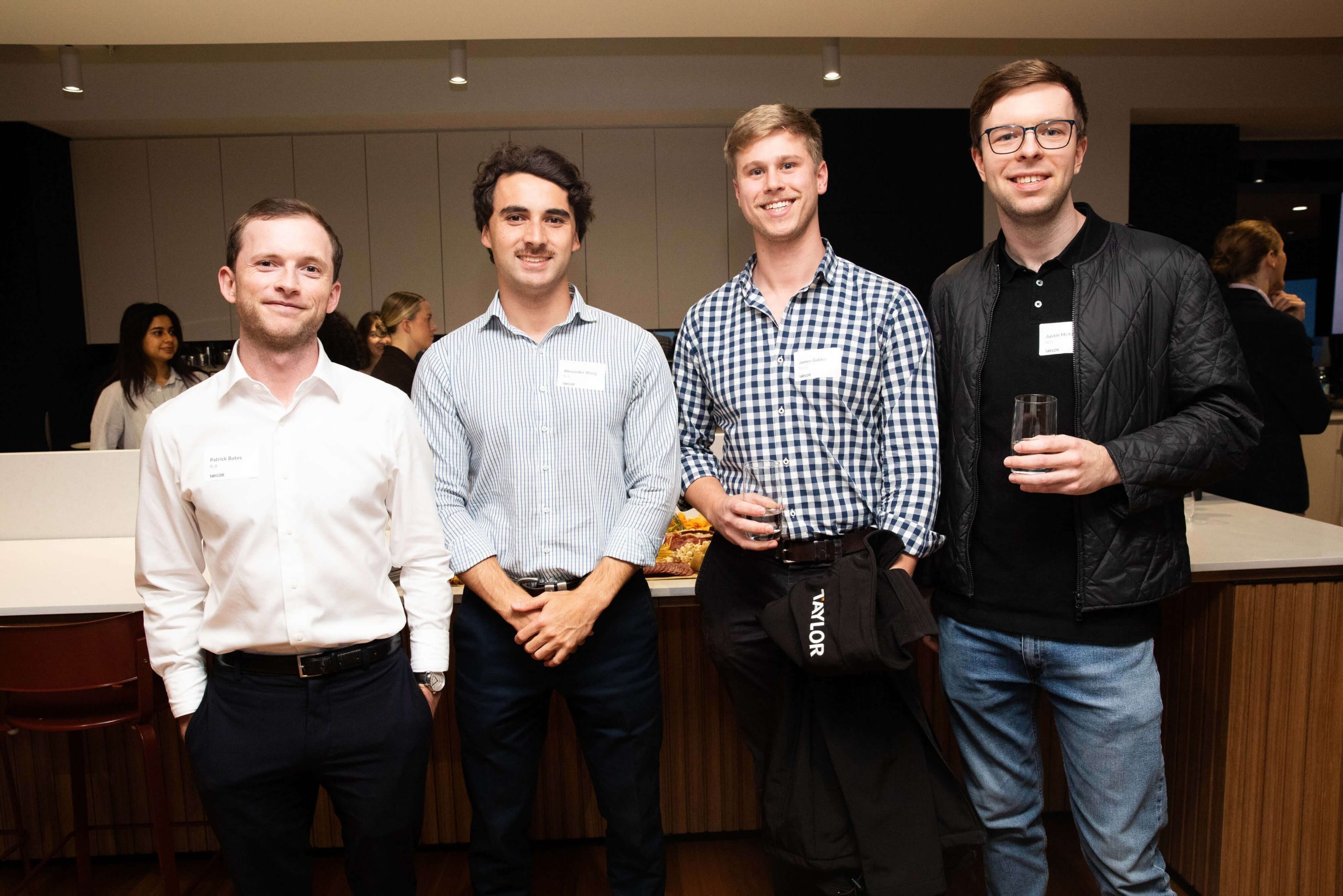 2 males smiling future connect event taylor construction networking