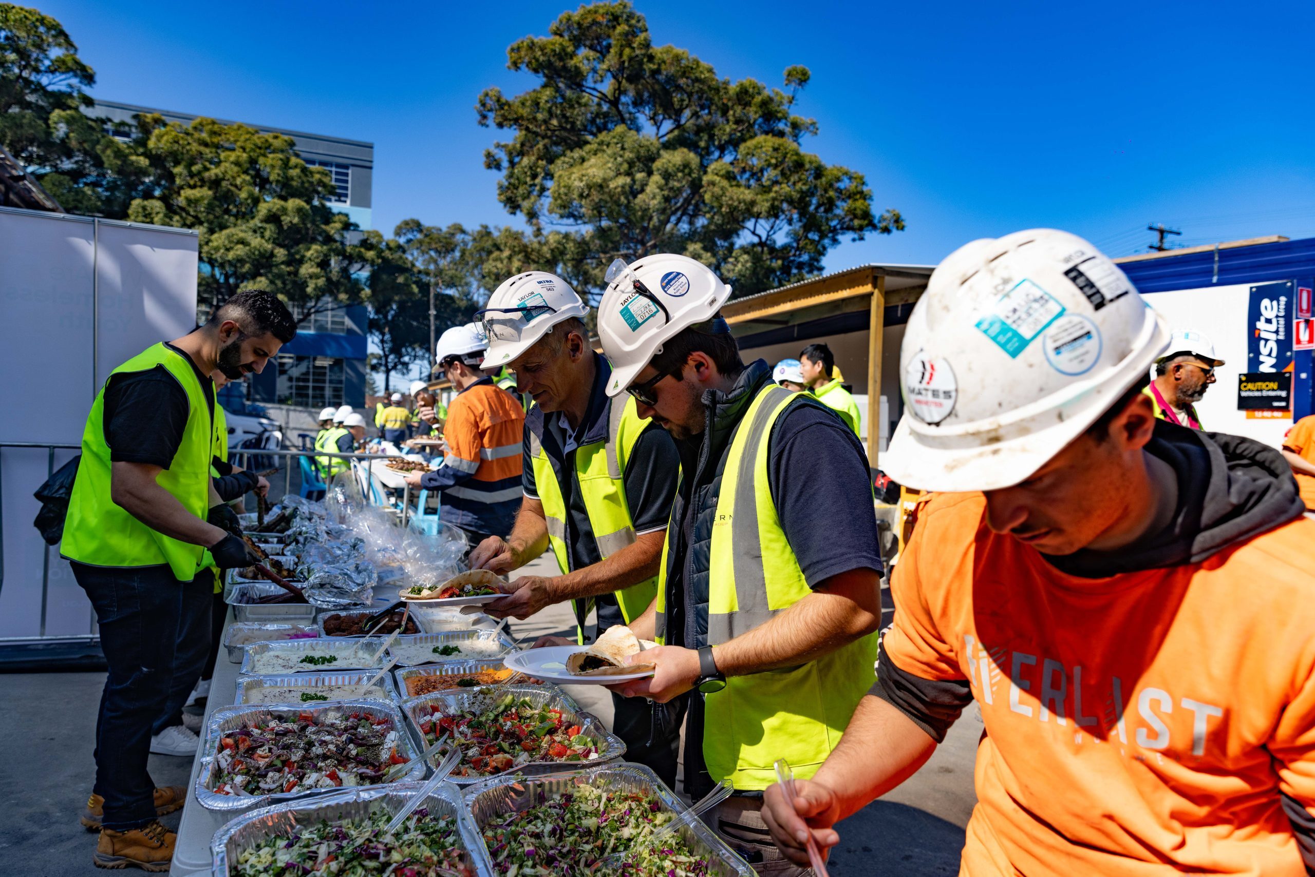 2 pif hard hat day bbq lunch taylor construction community