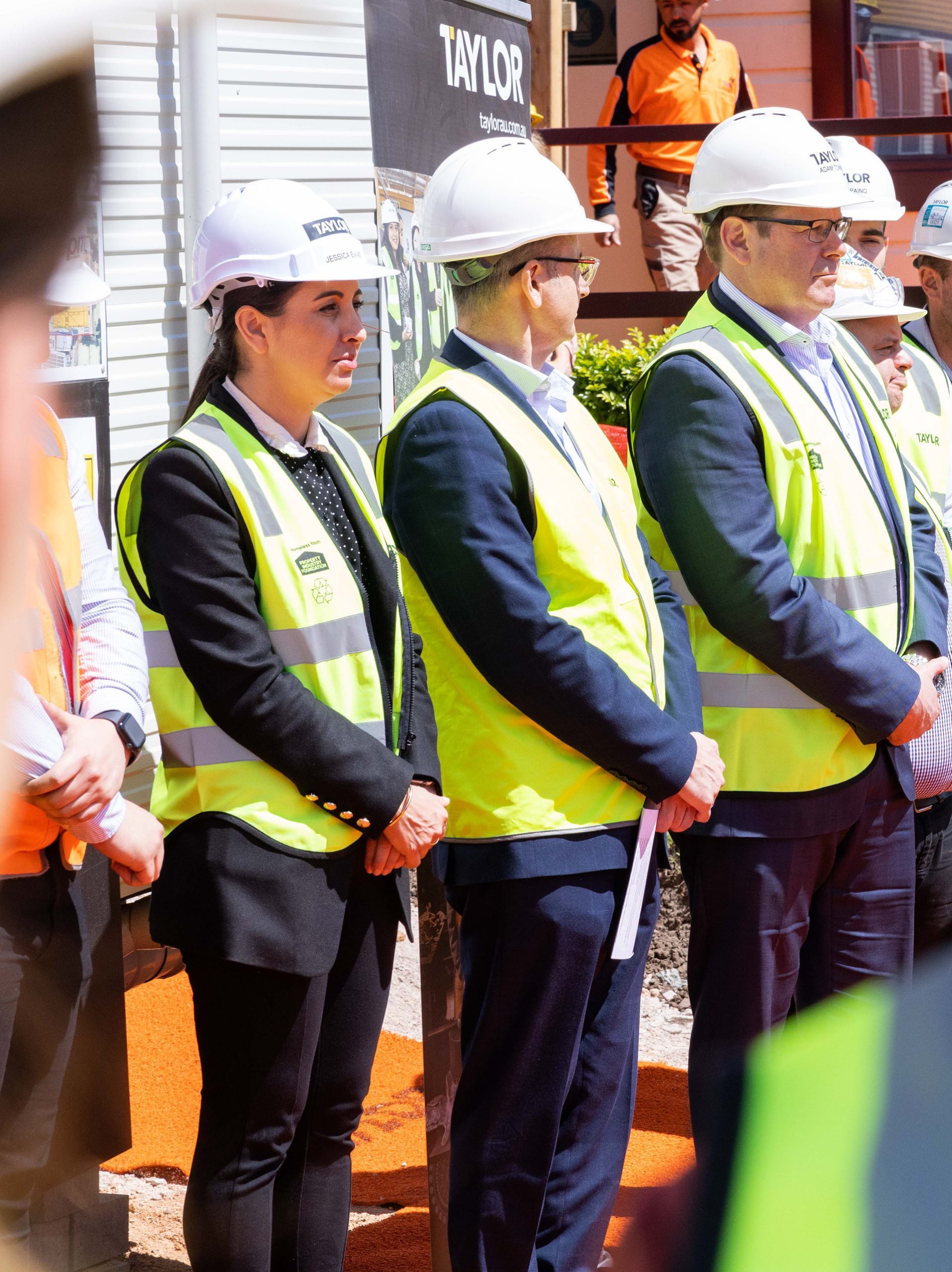 3 stadning with colleagues jessica evans nawic appointment national vicechairperson taylor construction diversity women