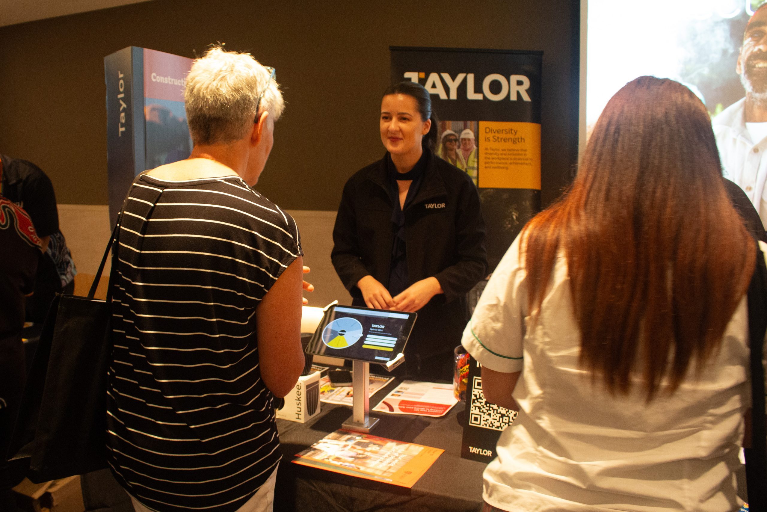4 emily carlton kari pathways to uni expo taylor construction education community