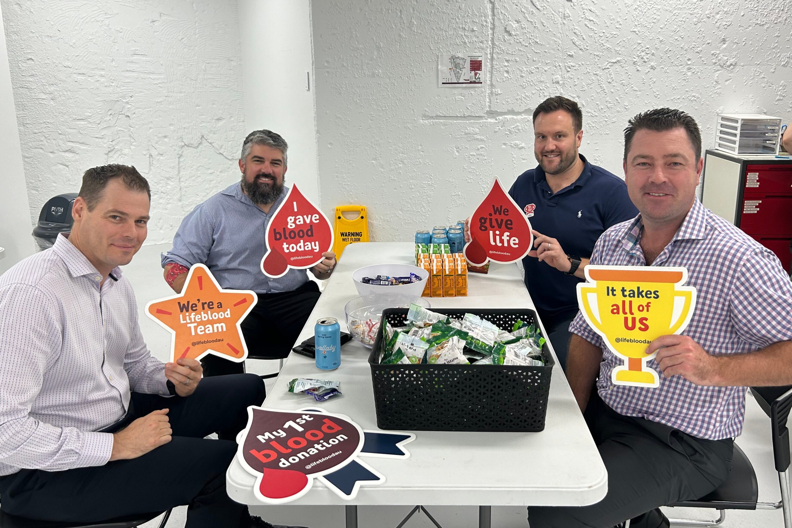 team taylor december donation australian red cross lifeblood donation taylor construction wellbeing health